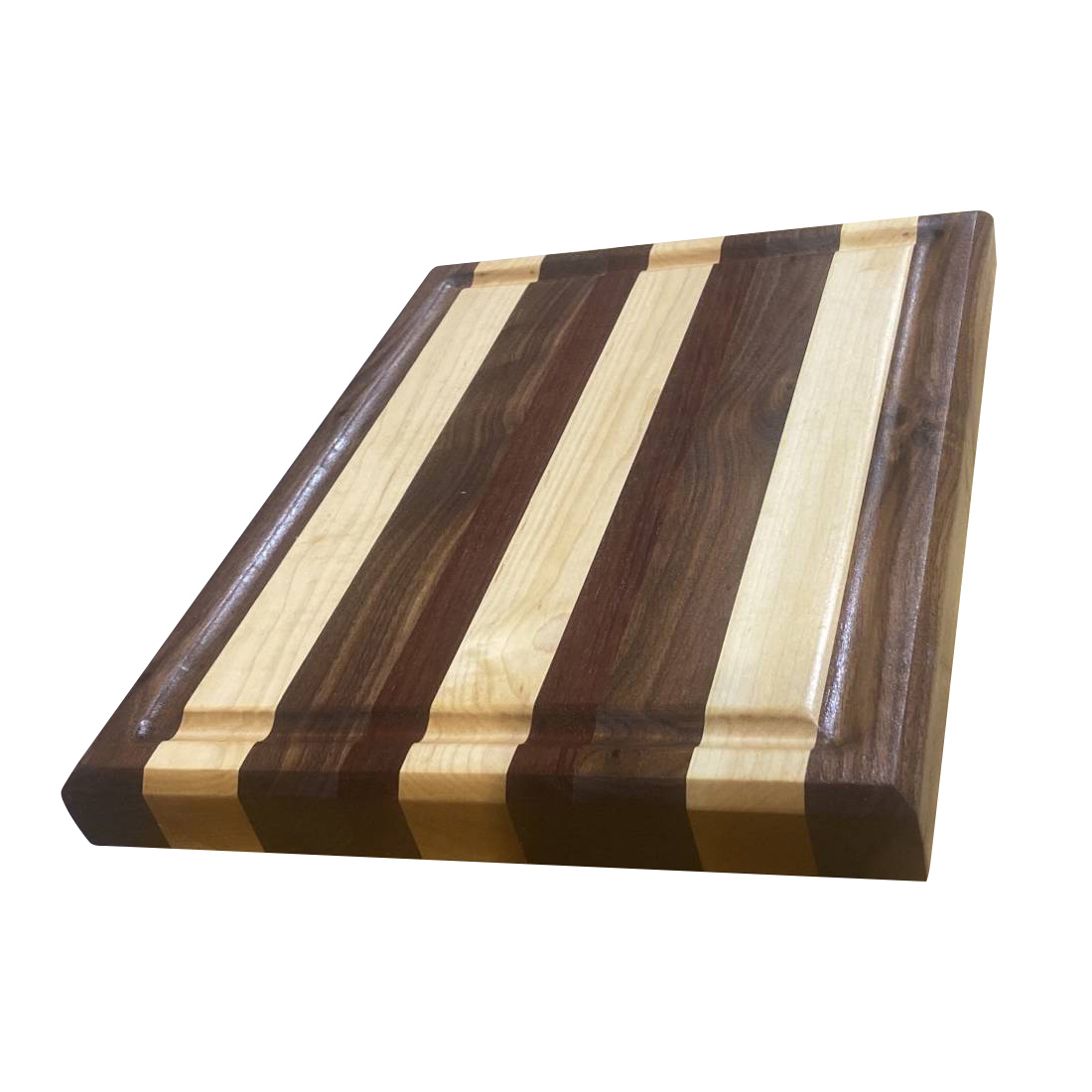 Wood Wood Cutting Board with Walnut and White Ash