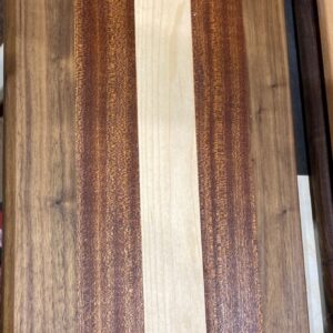 Montana Made Long Cutting Board in Walnut, Sapele and Maple