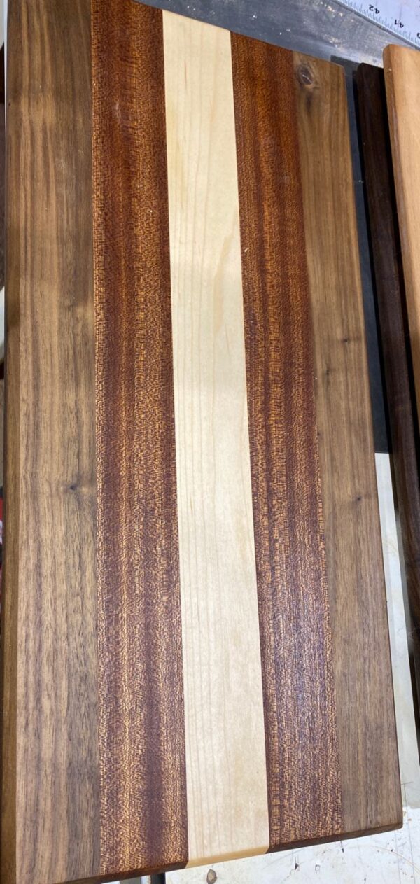 long cutting board walnut beech sapele