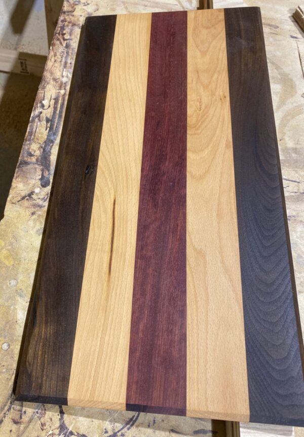 Montana Made Cutting Board - Walnut Beech Purpleheart