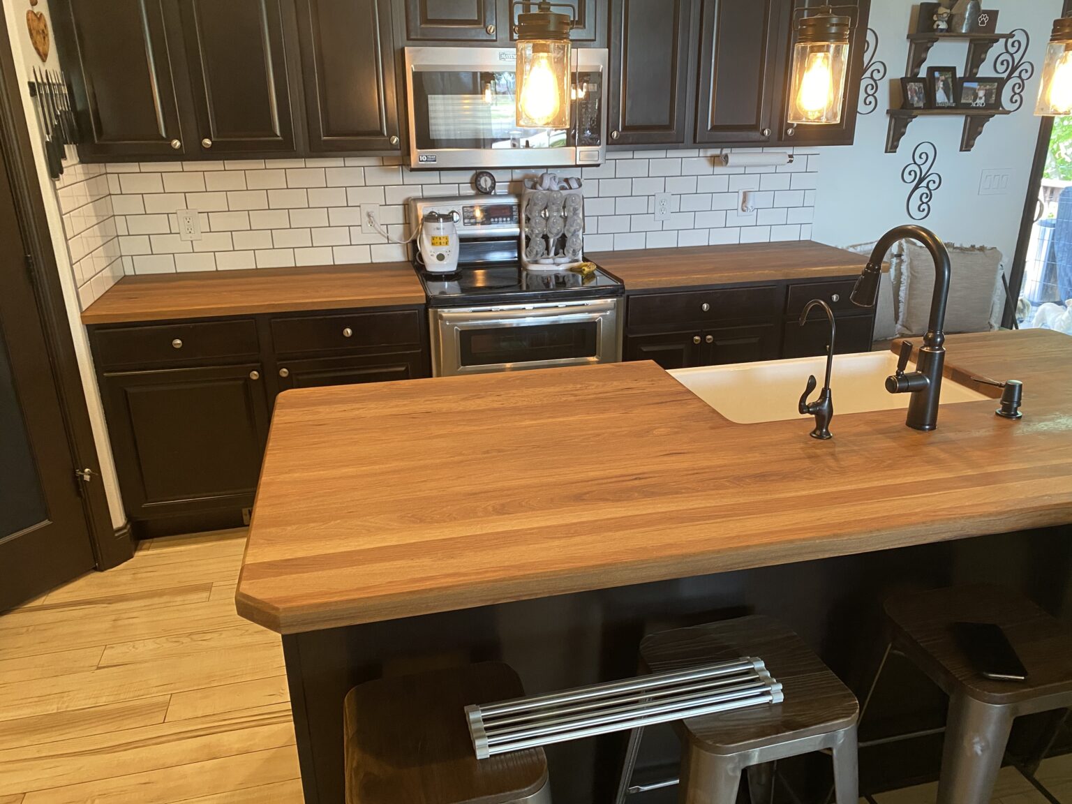 kitchen table fold up butcher block